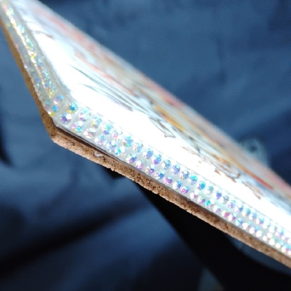 Hand Crafted Boss Lady Art with Gold and Pink Accents - Picture 3 of 4